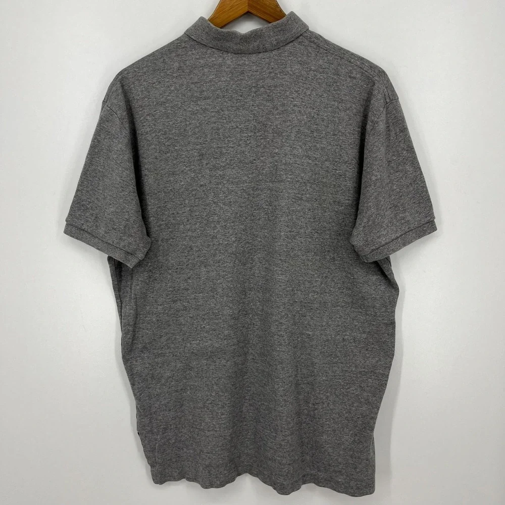 Polo Ralph Lauren Polo Shirt Men's Size L Gray Short Sleeve Pony Logo Cotton‎